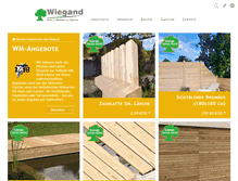 Tablet Screenshot of holz-wiegand.com